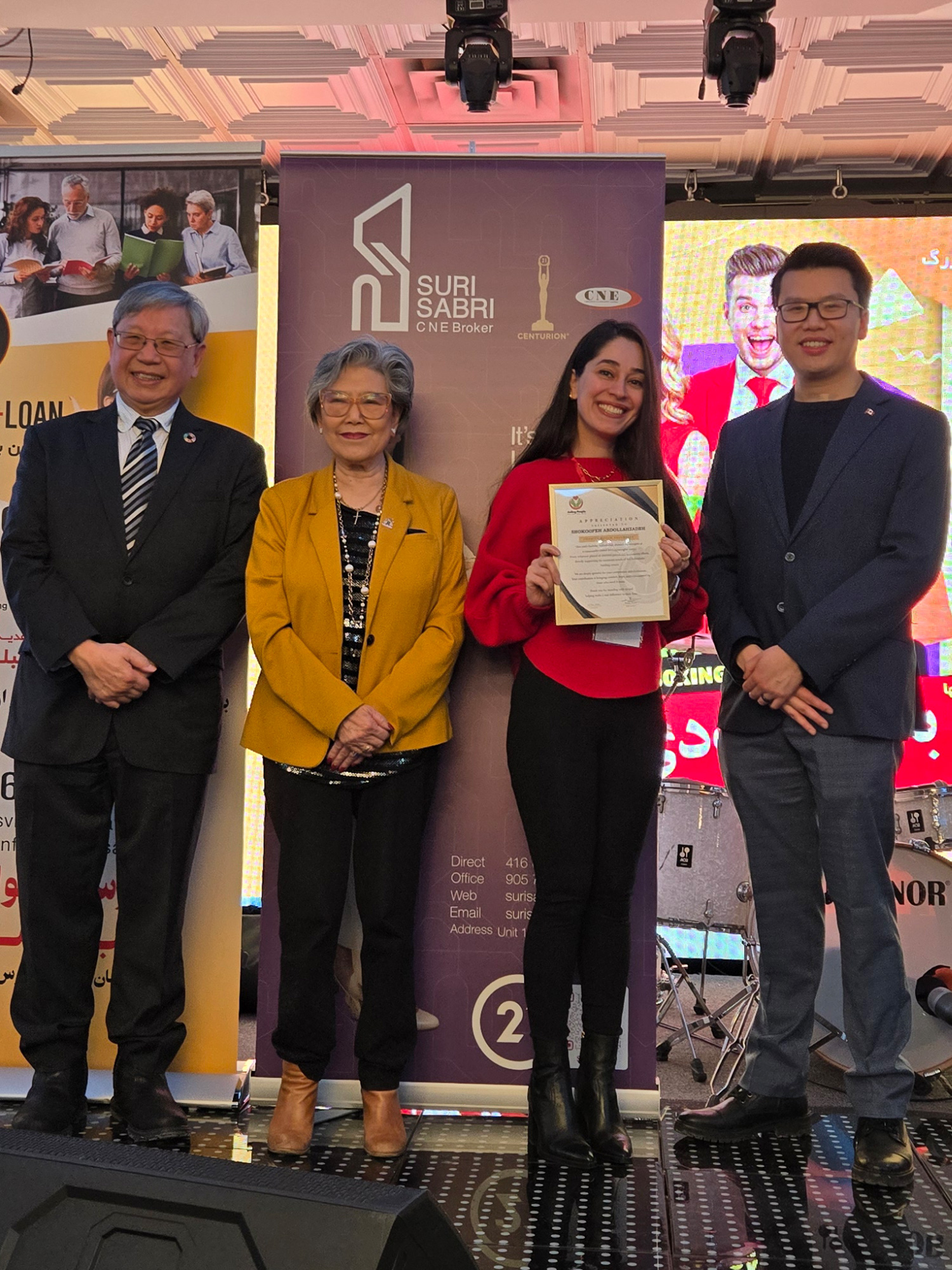 Shokofeh-Abdullahzadeh-Event-Setup-Appreciations-Iranian-BoxingDay-2025-Richmond-Hill-Vincent-Ho-Daisy-Way-Godwin-Chan